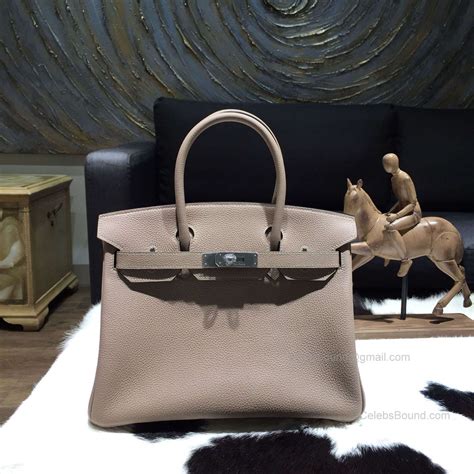 Hermes Birkin togo 35 silver